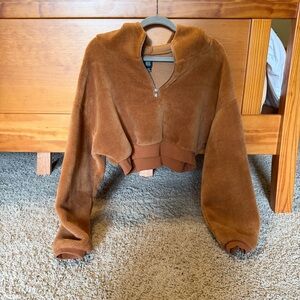 Urban Outfitters BDG Brown Teddy Jacket